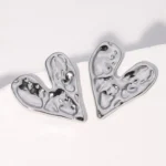 Boucles d'oreilles coeur Roma