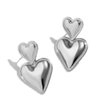 Boucles d'oreilles coeur Helena